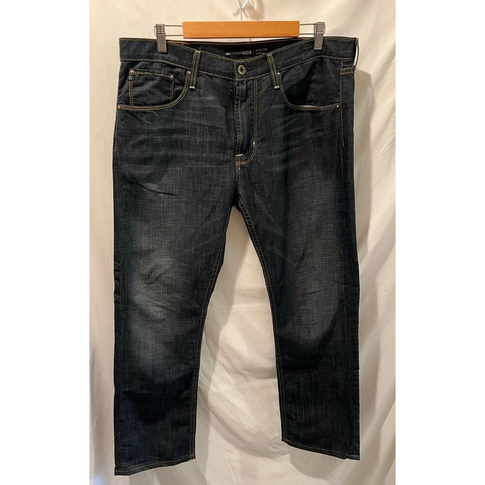 Men's Big Star Slim Fit Straight Leg Dark Wash Jeans - 36x30